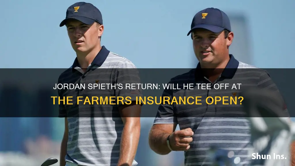 is jordan spieth playing in the farmers insurance open