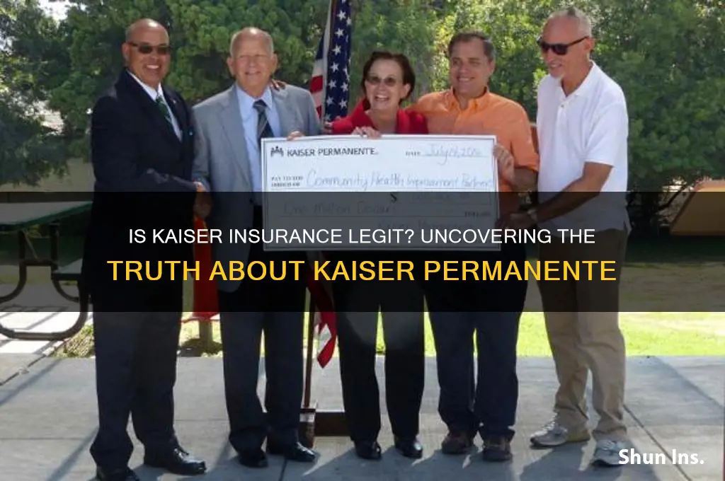 is kaiser insurance legit