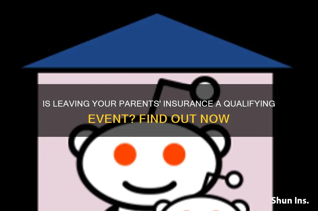 is leaving your parents insurance a qualifying event