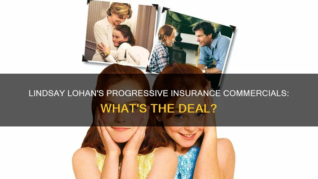 is lindsay lohan in a progressive insurance commercial