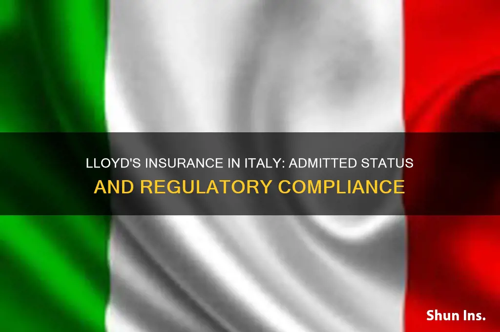 is llyods insurance admitted in italy