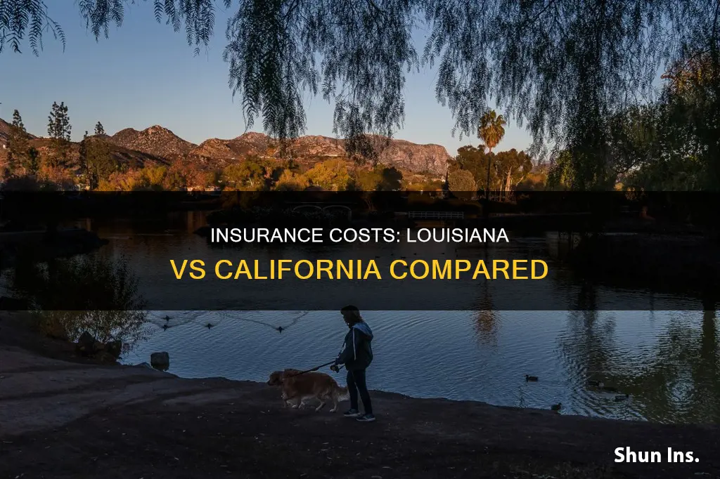 is louisiana insurance higher than california insurance