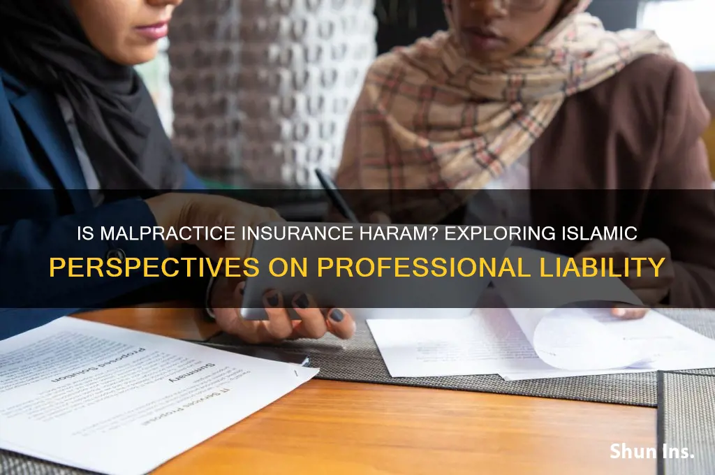 is malpractice insurance haram