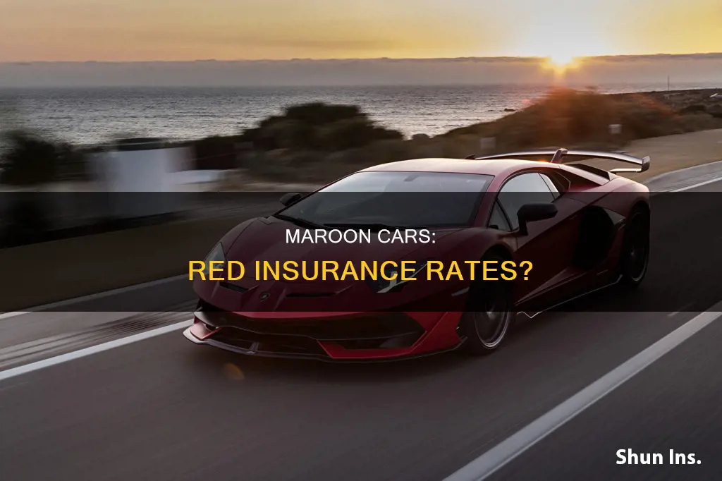 is maroon considered red for insurance