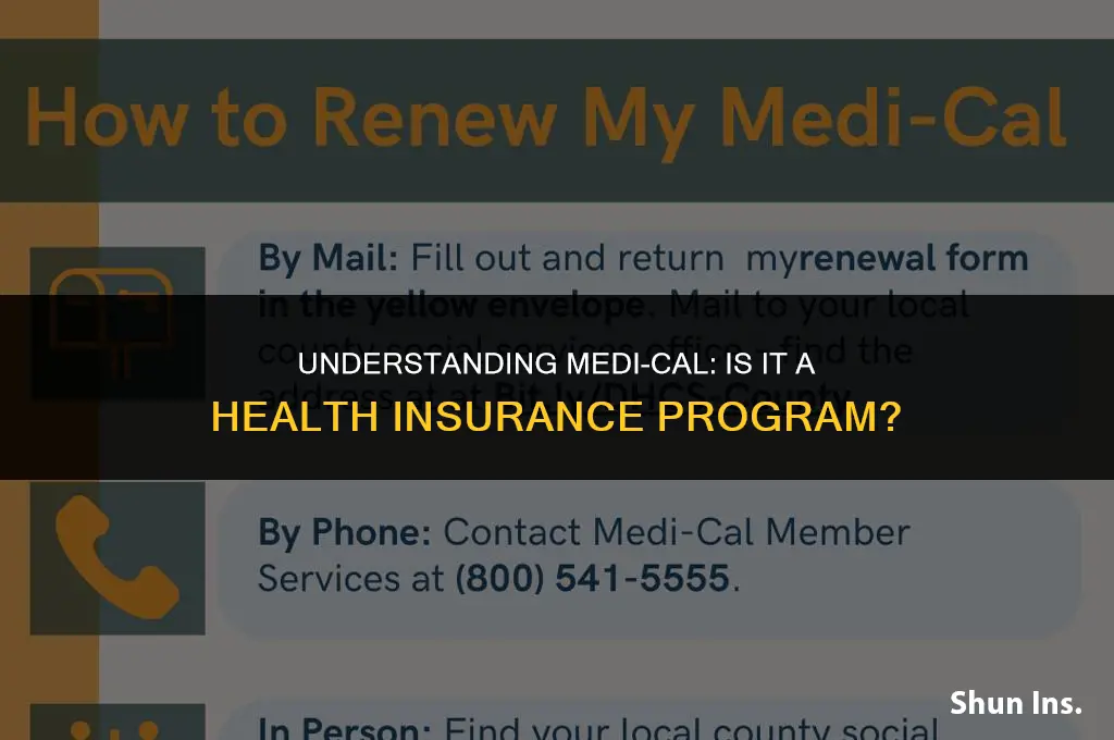 is medi cal a health insurance