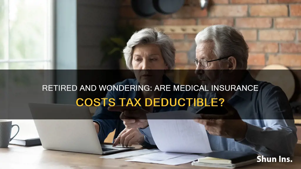 is medical insurance tax deductible for retired
