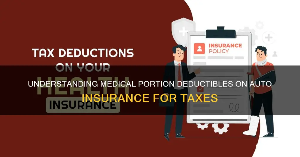 is medical portion of auto insurance deductible on taxes