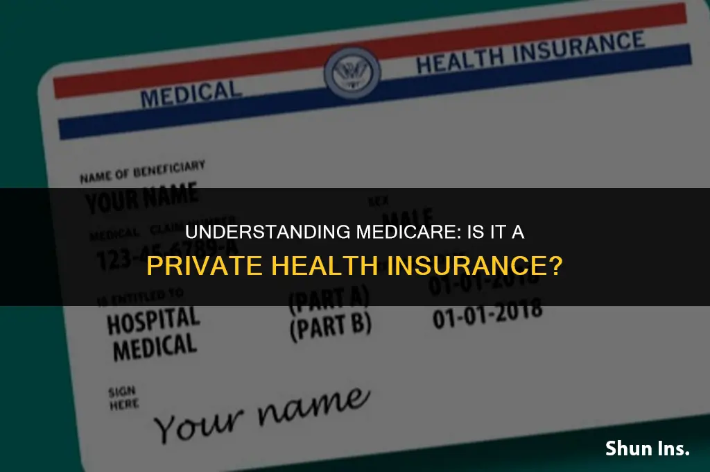 is medicare a private health insurance