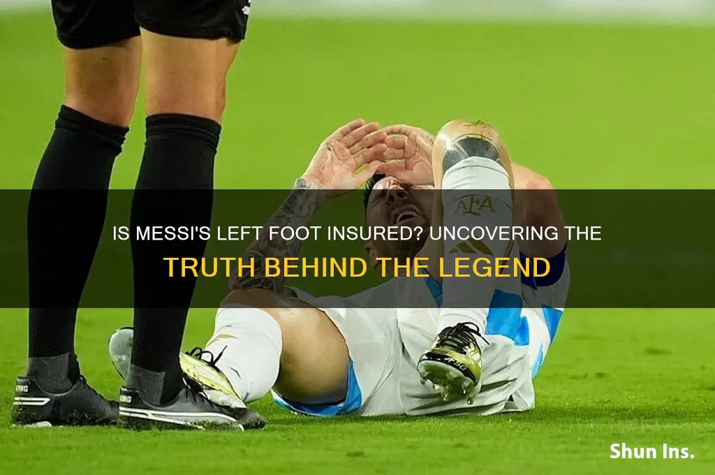 is messis left foot insured