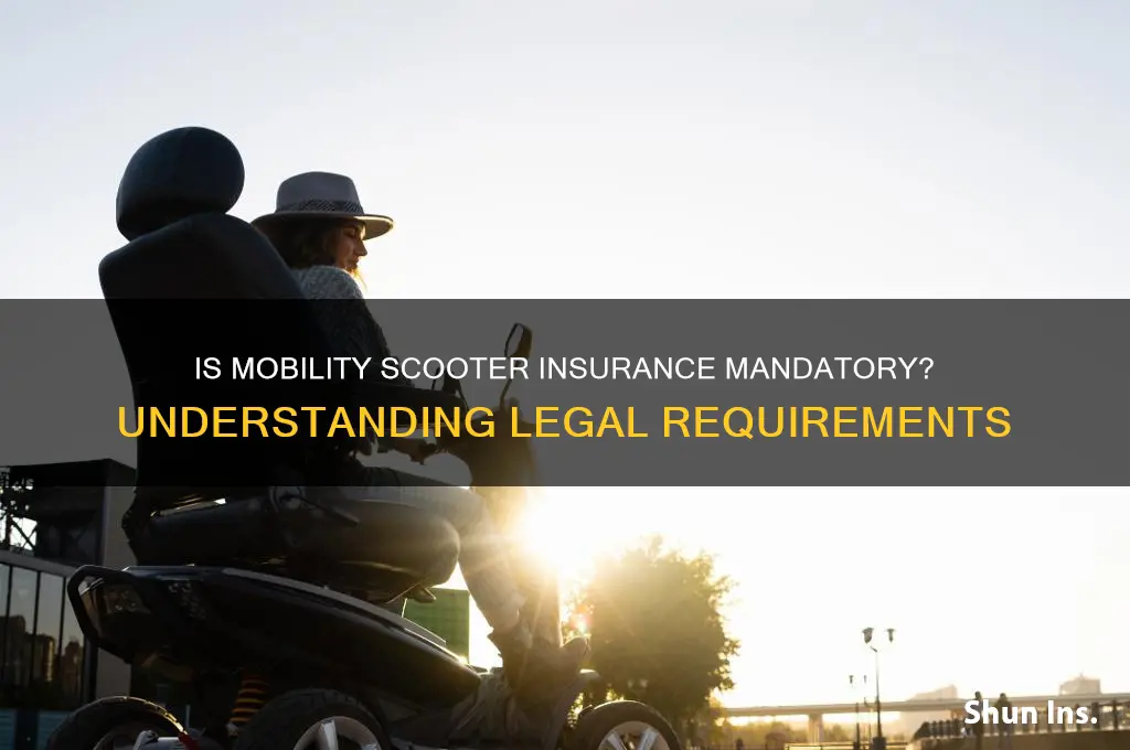 is mobility scooter insurance compulsory
