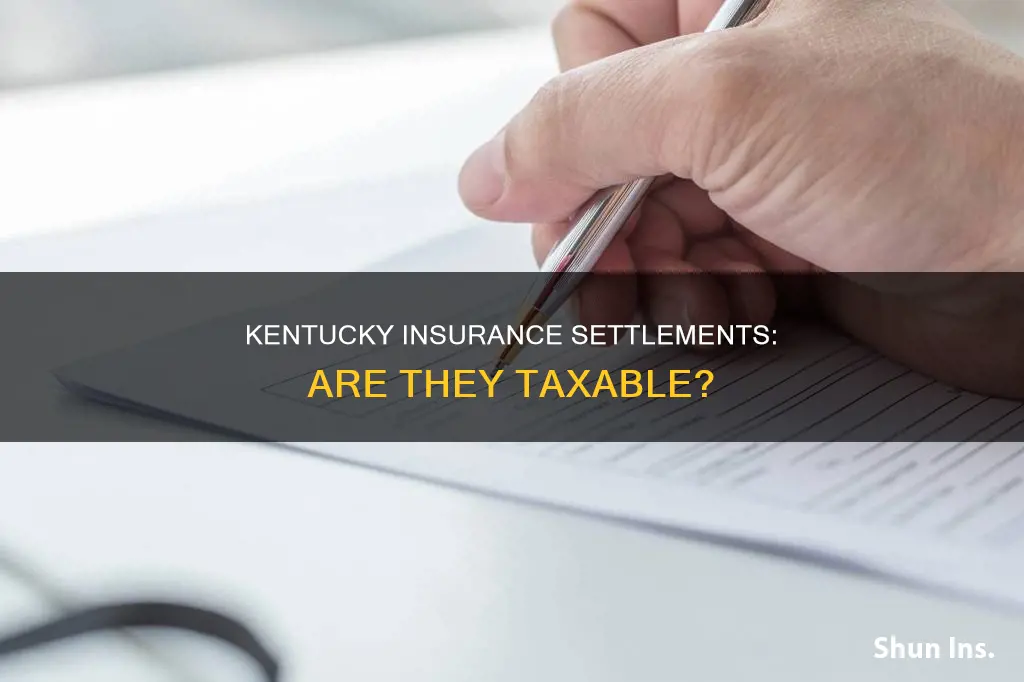 is money from an insurance settlement taxable in kentucky