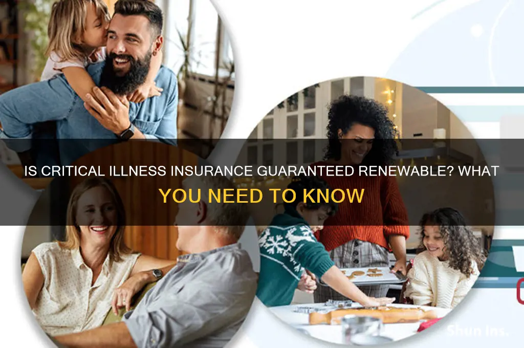 is most critical illness insurance guaranteed renewable