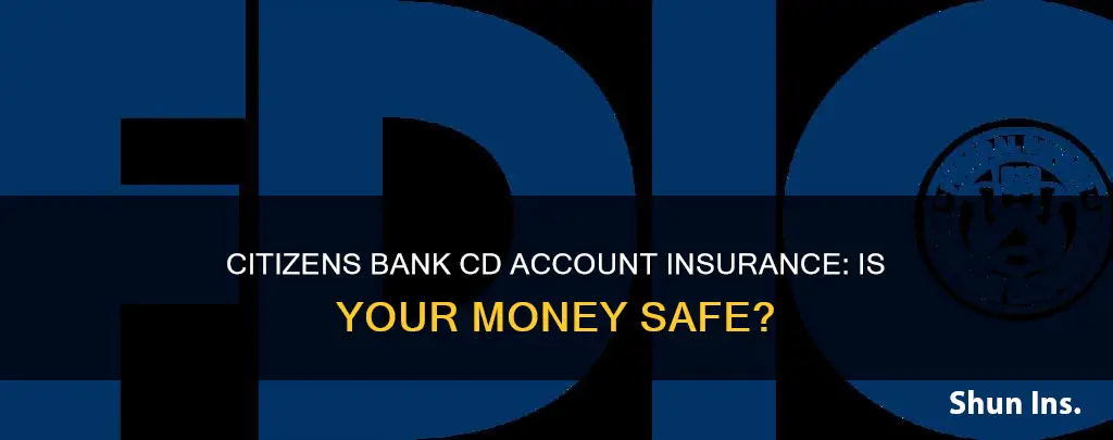 is my cd account at citizens bank insured