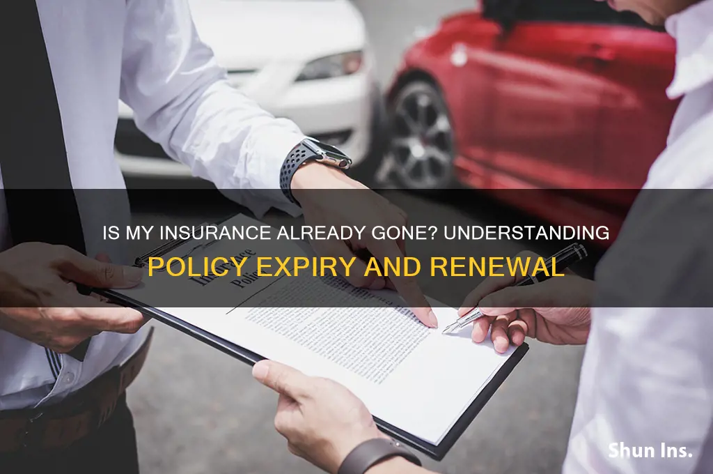 is my insurance already gone