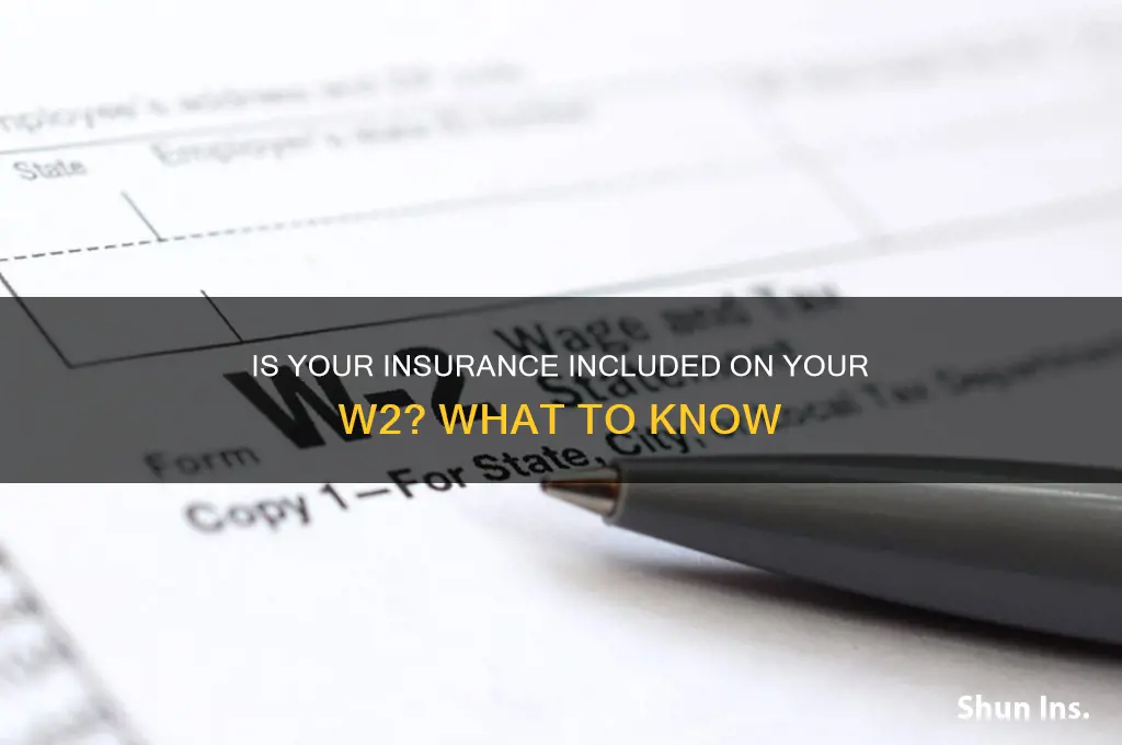 is my insurance on w2