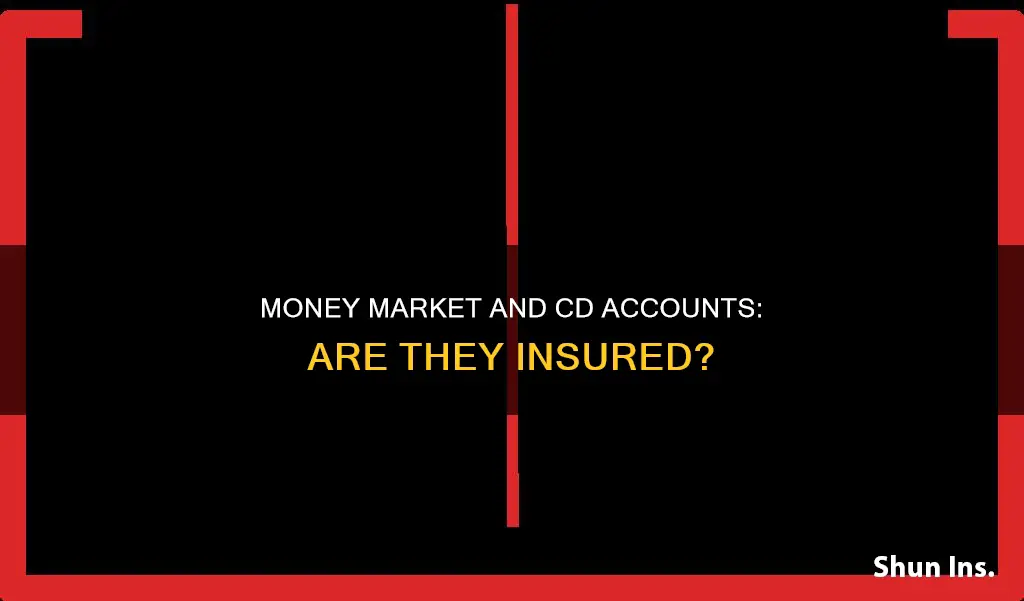 is my money market account and my cd insured