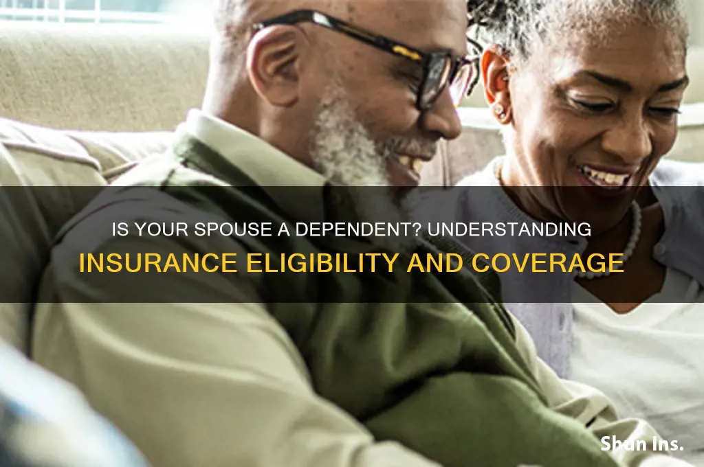 is my spouse a dependent for insurance