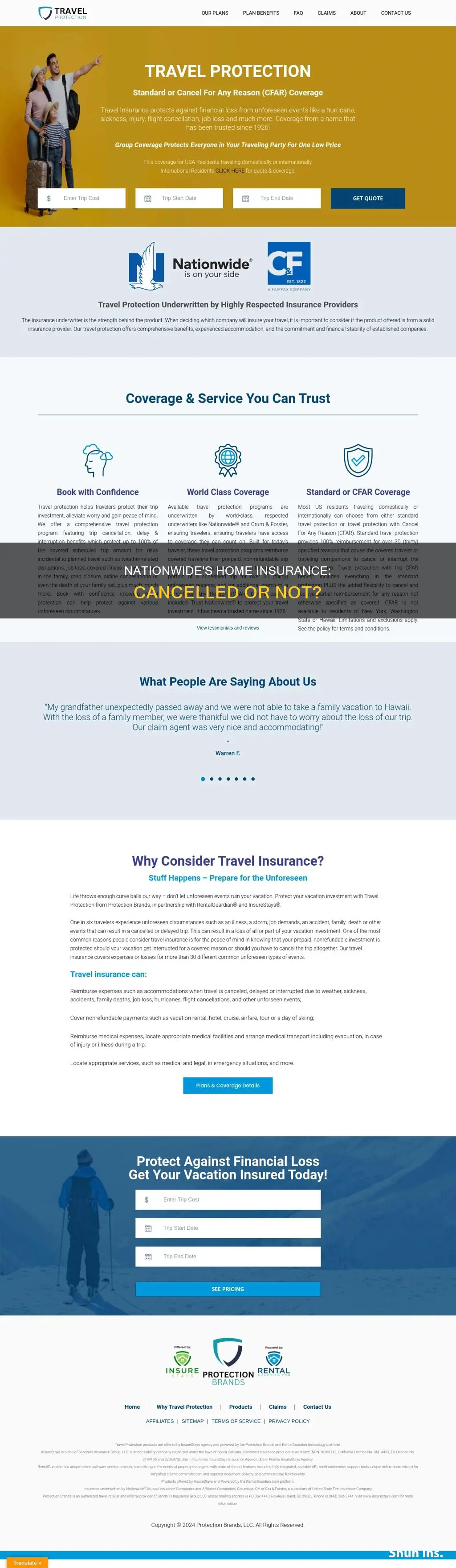 is nationwide cancelling homeowners insurance