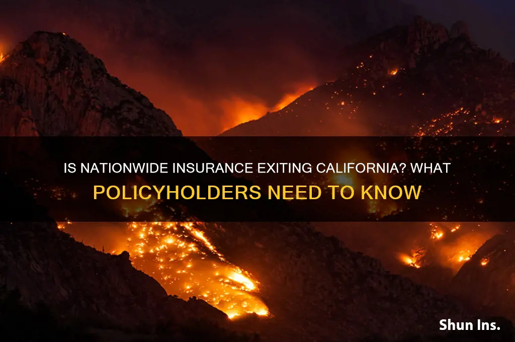 is nationwide insurance leaving california