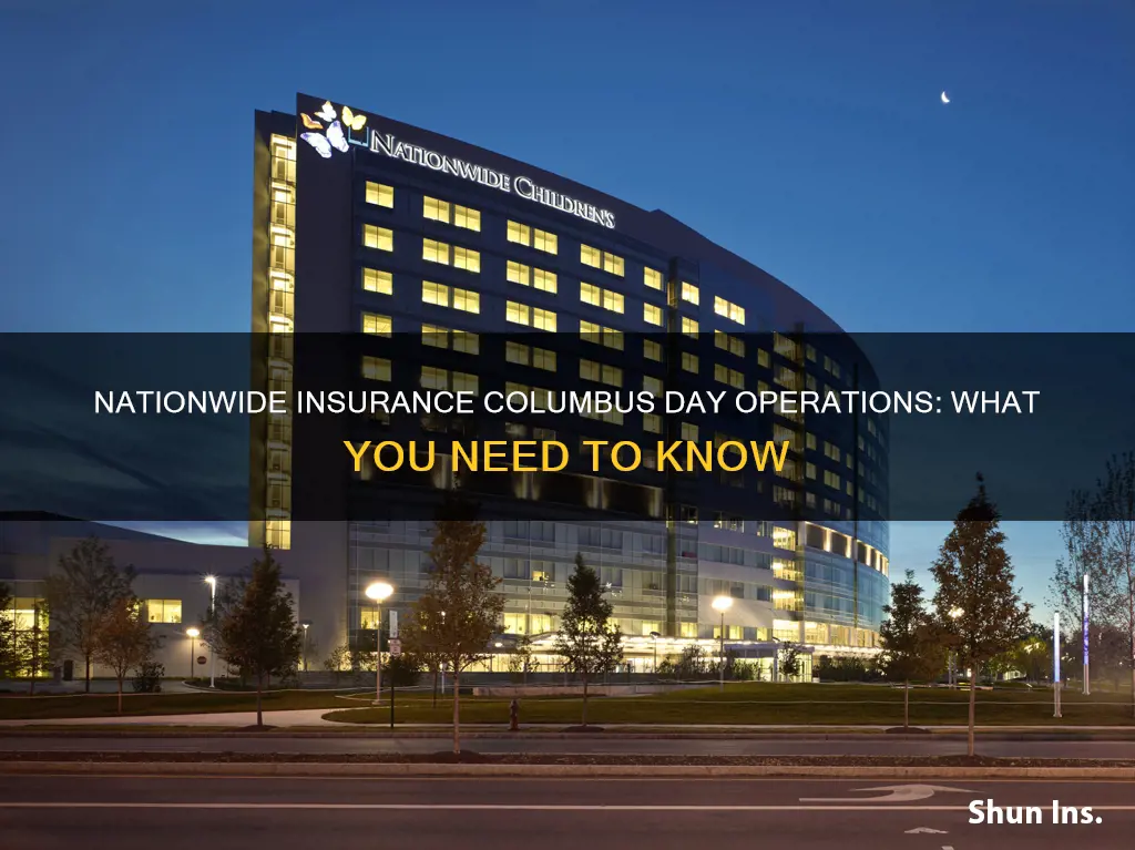 is nationwide insurance open on columbus day