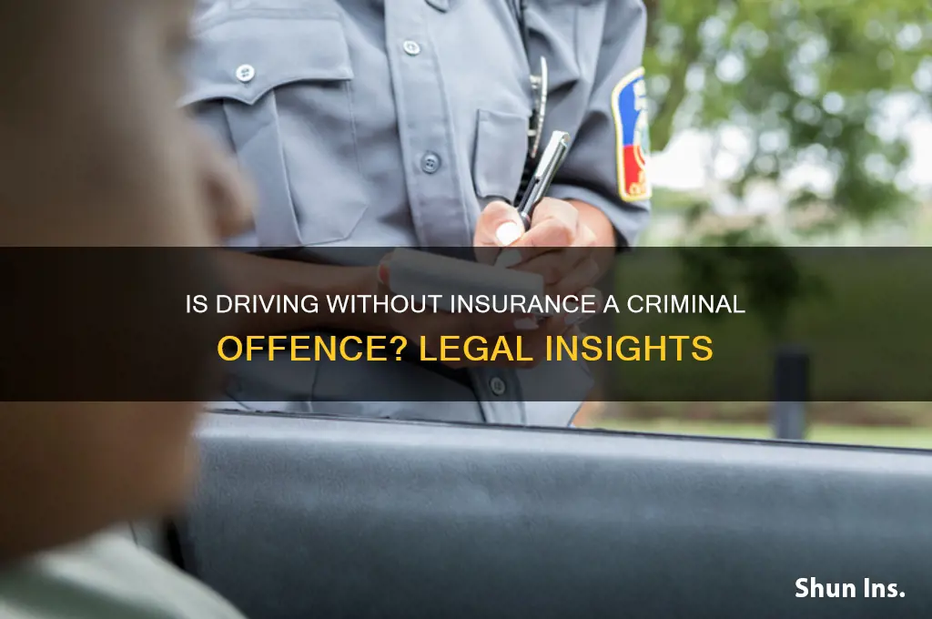 is no insurance a criminal offence