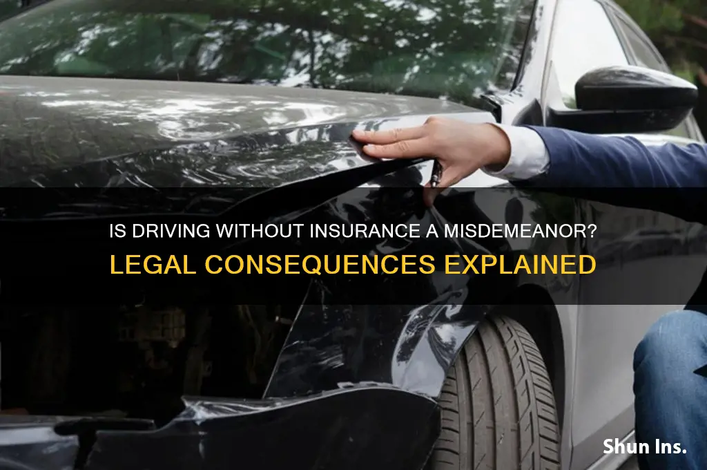 is no insurance a misdemeanor