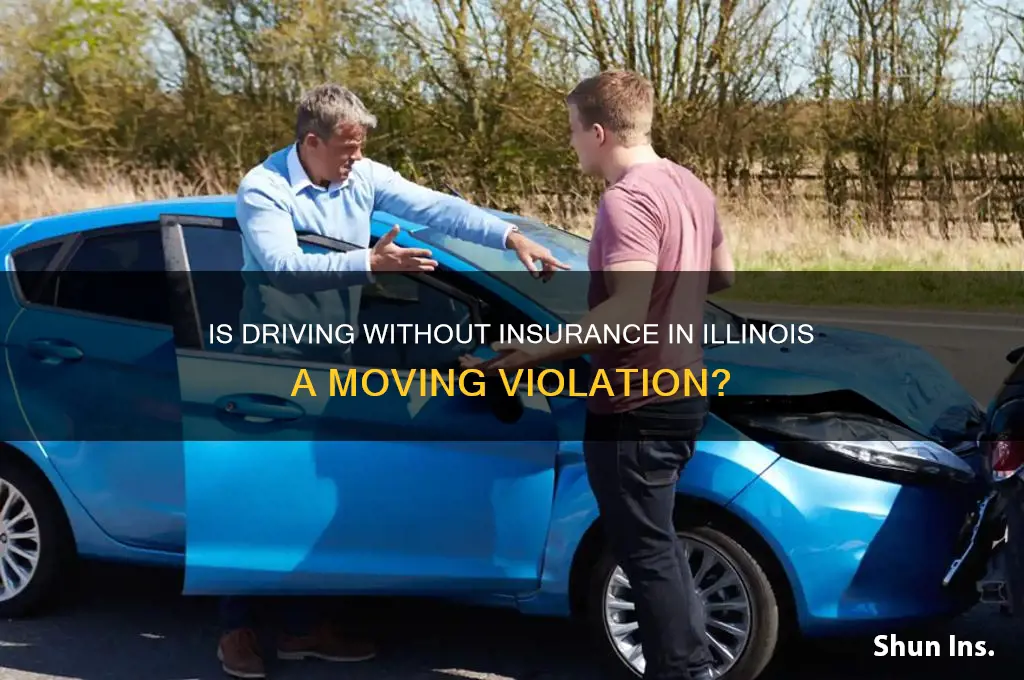 is no insurance a moving violation in illinois