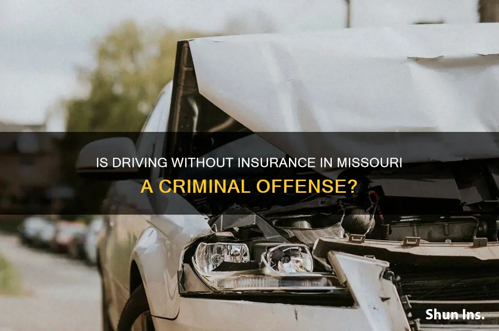 is no insurance in missouri a crime
