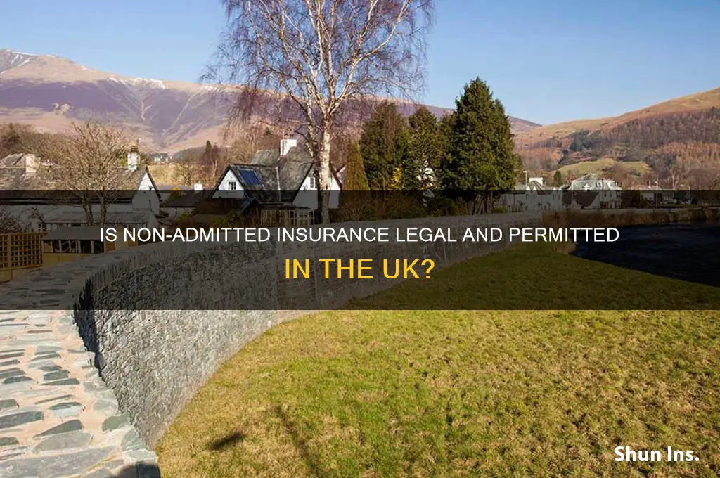 is non admitted insurance allowed in the uk