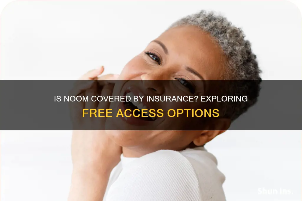 is noom free with insurance