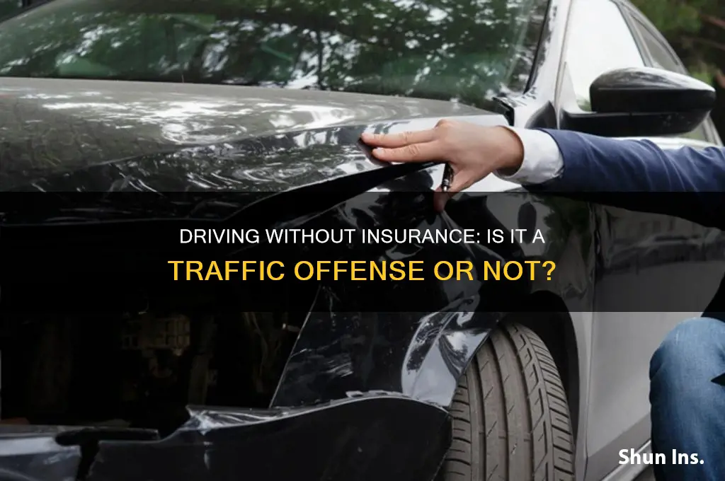 is not having insurance a traffic offense
