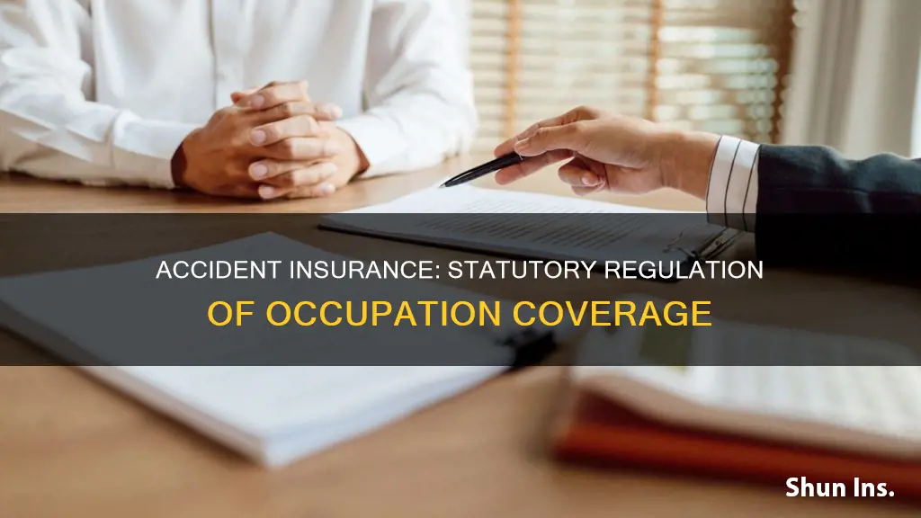 is occupation accident insurance regulated by statute