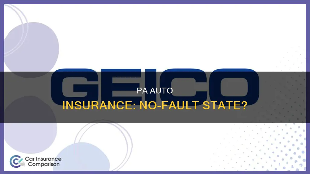 is pa a no fault state for auto insurance