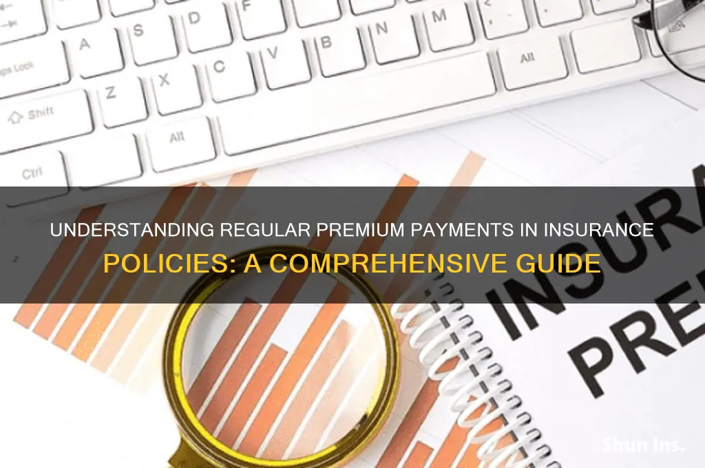 is paid at regualr intervals by the insurance policyholder