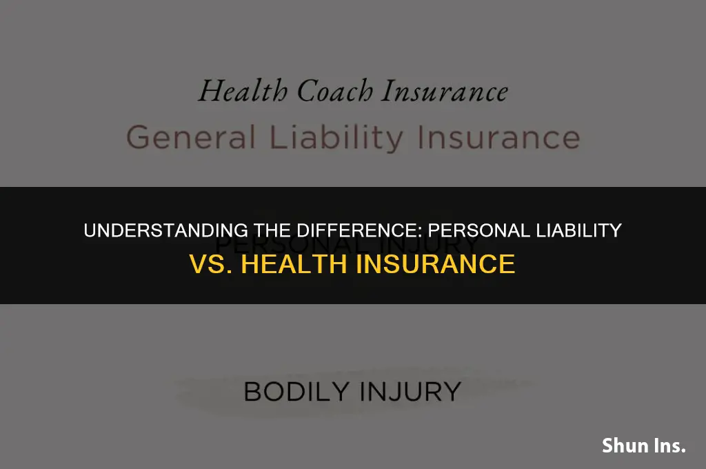 is personal liability insurance the same as health insurance