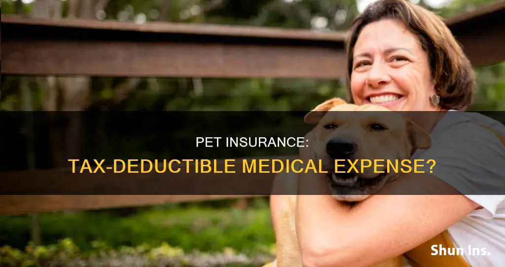 is pet insurance a medical expense taxes