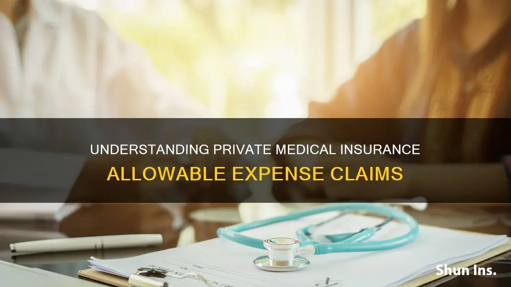 is private medical insurance allowable expense