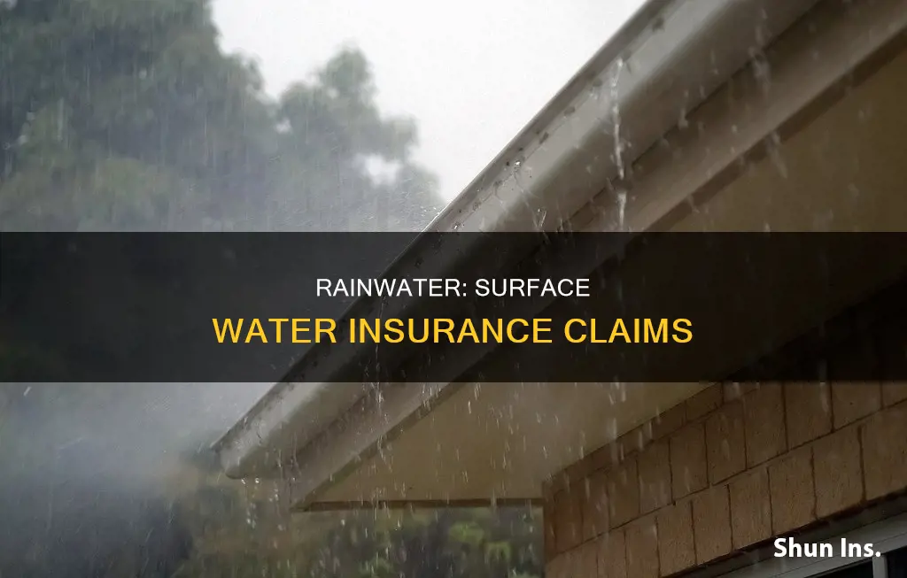 is rainwater considered surface water by insurance