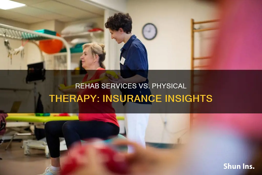 is rehabilition services the same as physical therapy for insurance