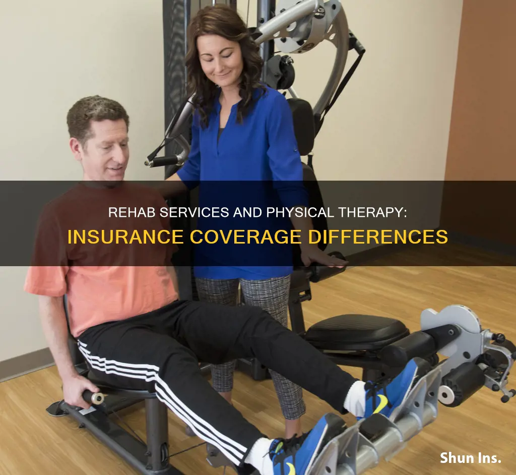 is rehabilition services the same as physical therapy for insurance