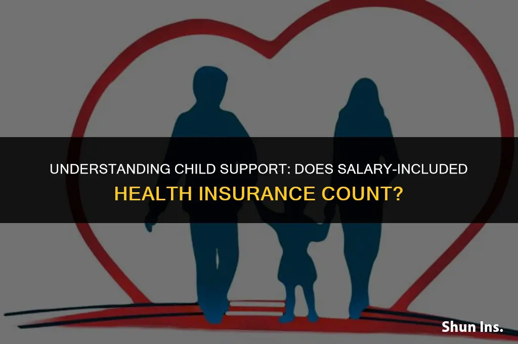 is salary included health insurance considered in child support