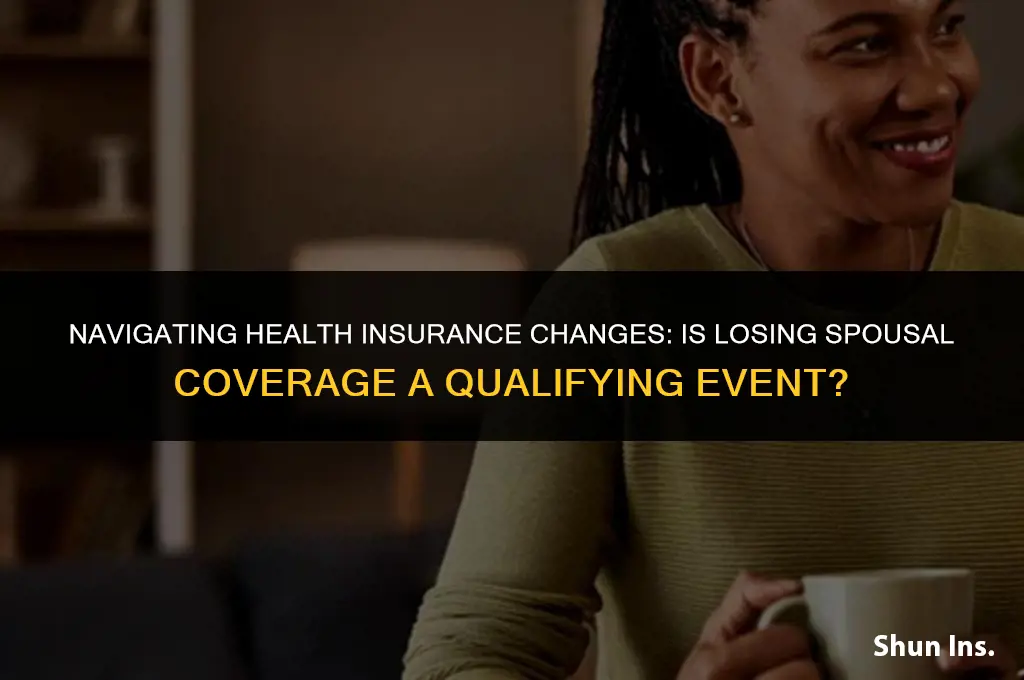 is spouse losing health insurance a qualifying event