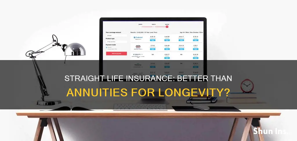 is straight lif insurance better than life insurance annuity