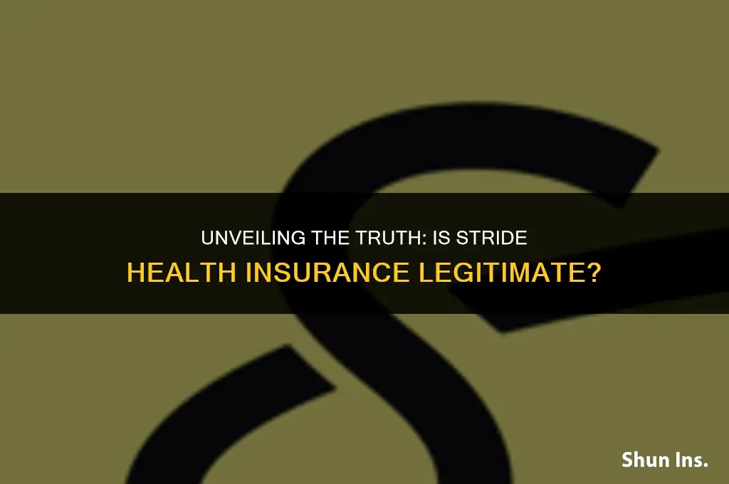 is stride health insurance legit