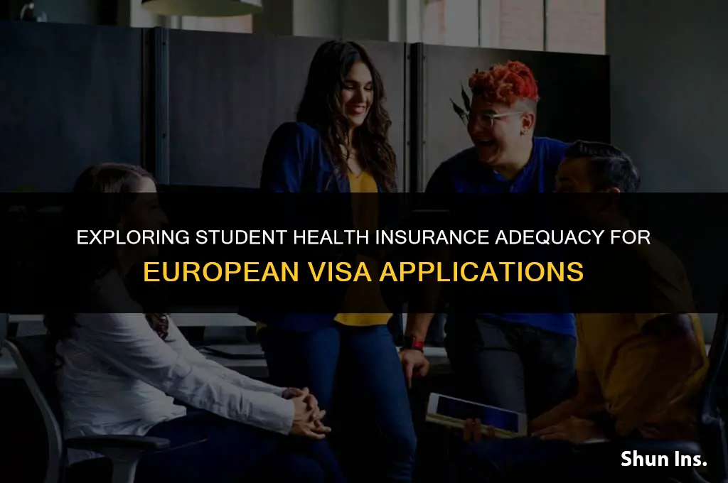 is student health insurance sufficient for europe visa