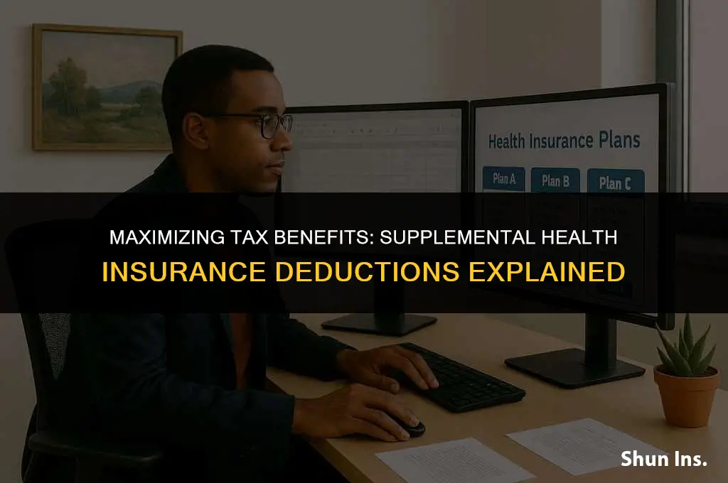 is supplemental health insurance a tax deductionwhen filing standardized