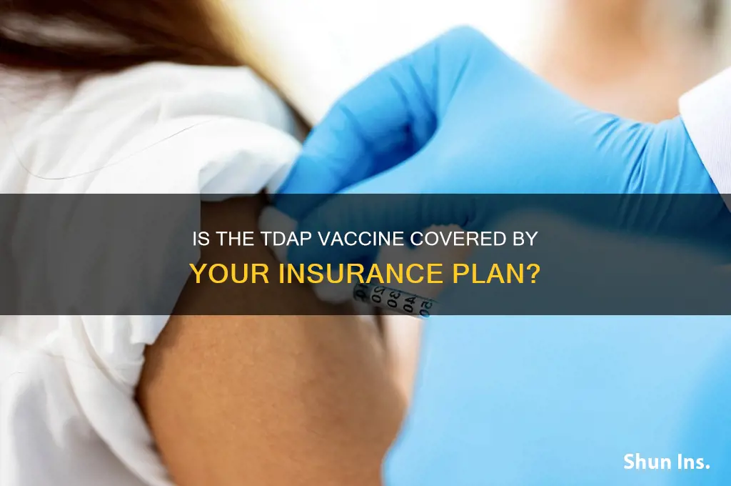 is tdap vaccine free with insurance