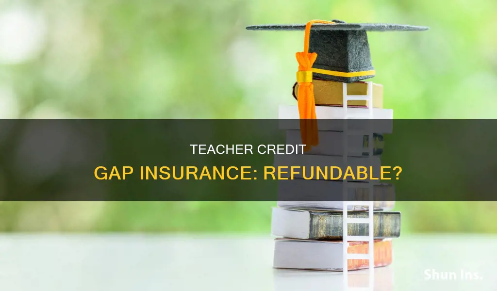 is teacher credit gap insurance refundable