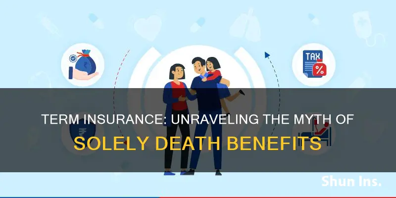 is term insurance benefit only a death benefit