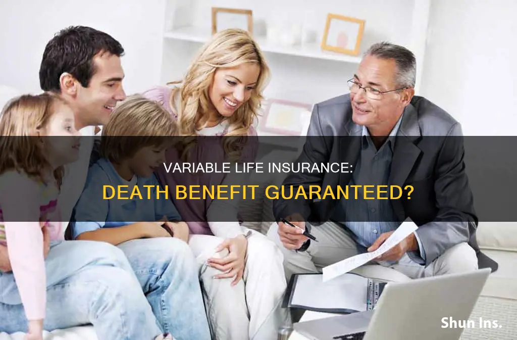 is the death benefit guaranteed on a variable life insurance